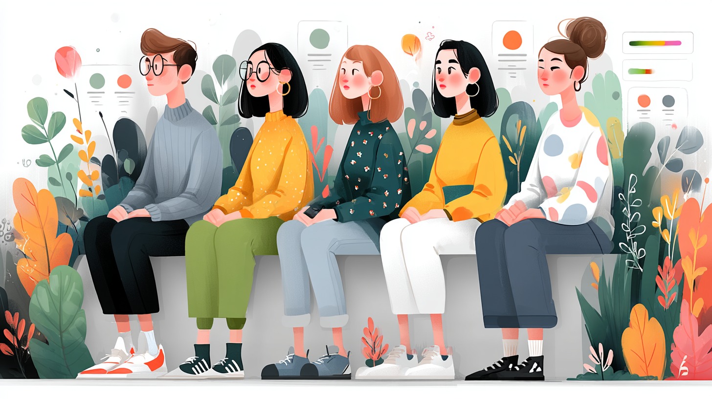 Employees learning insurance